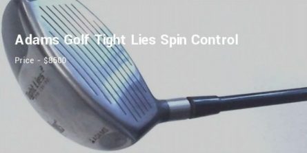 Adams Golf Tight Lies Spin Control - bộ gậy golf đắt nhất thế giới