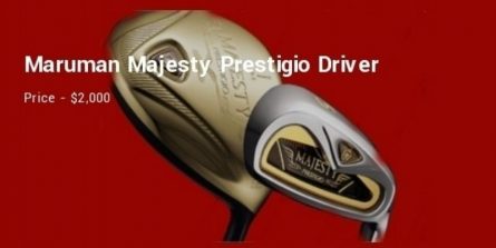 Driver Maruman Majesty Prestigio - một trong những bộ gậy golf đắt nhất thế giới