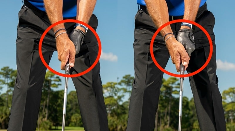 cách cầm gậy golf