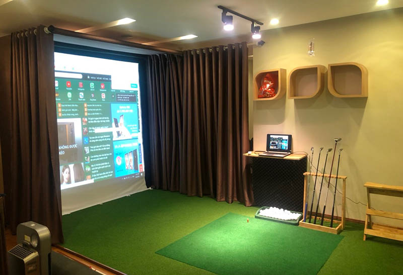 Việc sở hữu 1 phòng golf 3D tại nhà thể hiện đẳng cấp và sự khác biệt của nhiều người
