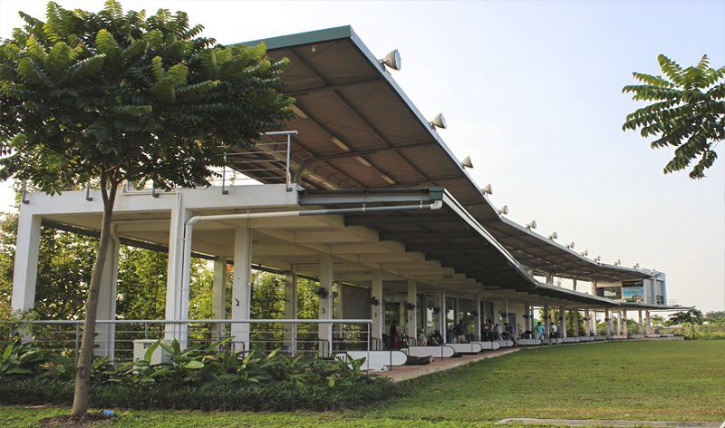 Sân tập golf Vân Canh được thiết kế 2 tầng