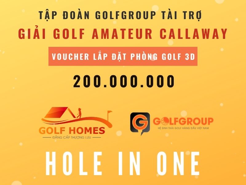 Golfhomes tài trợ voucher 200 triệu cho giải HIO