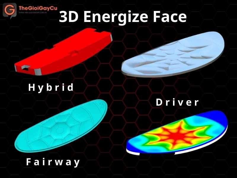 Mặt gậy sóng 3D tăng hiệu suất đầu gậy tại đường bóng bay cao, xa và chính xác