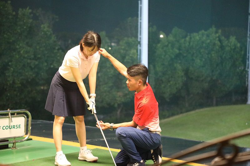 HLV Nguyễn Đức Trọng là một trong những thầy dạy golf được nhiều golfer lựa chọn
