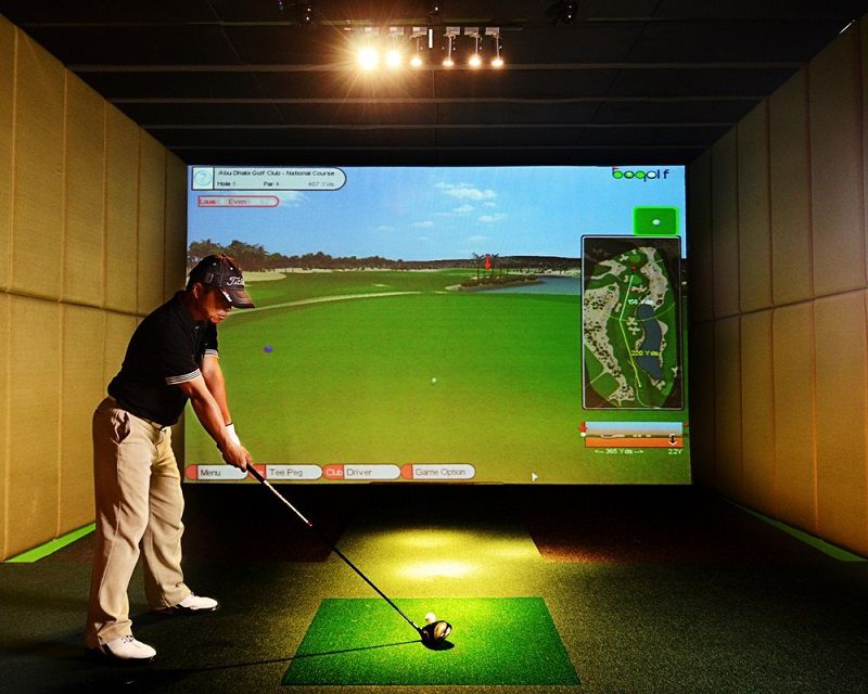 Theo học tại IGA, golfer còn được trải nghiệm những buổi đánh golf tại phòng 3D