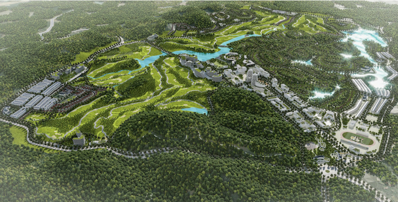 Dự án sân golf Tam Nông đang được triển khai