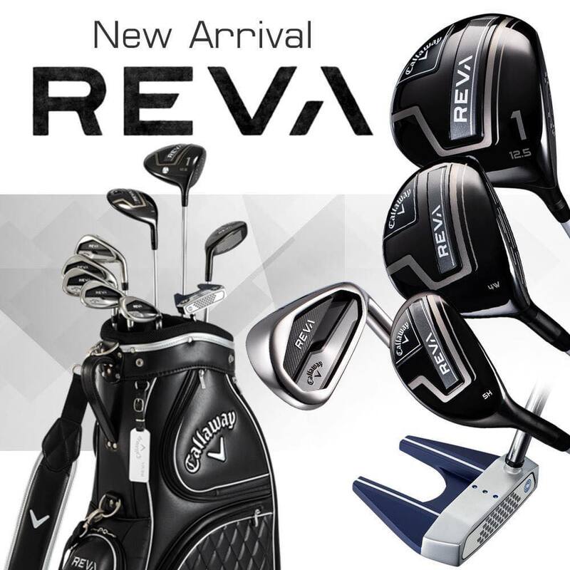 Bộ gậy golf fullset fullset CALLAWAY REVA Black 8-Piece Short Length dành riêng cho chị em golfer