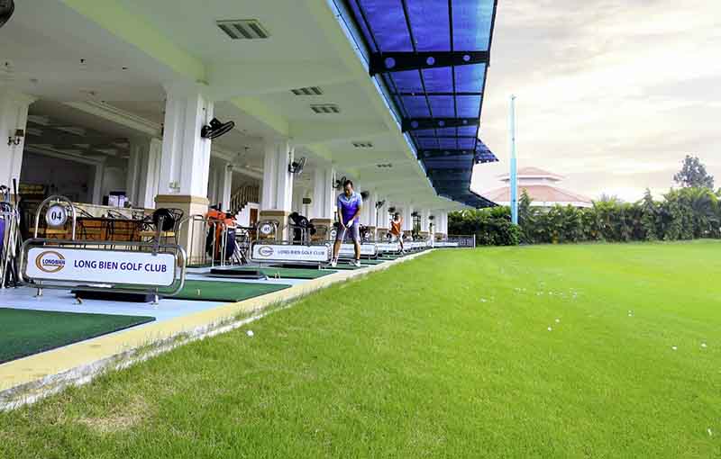 Sân tập golf Long Biên nằm trong khuôn viên sân golf Long Biên