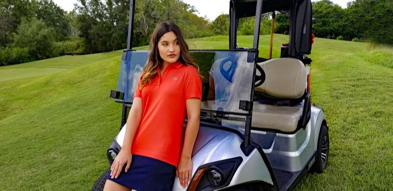 Trang phục chơi golf Lacoste được chăm chút tỉ mỉ đến từng chi tiết