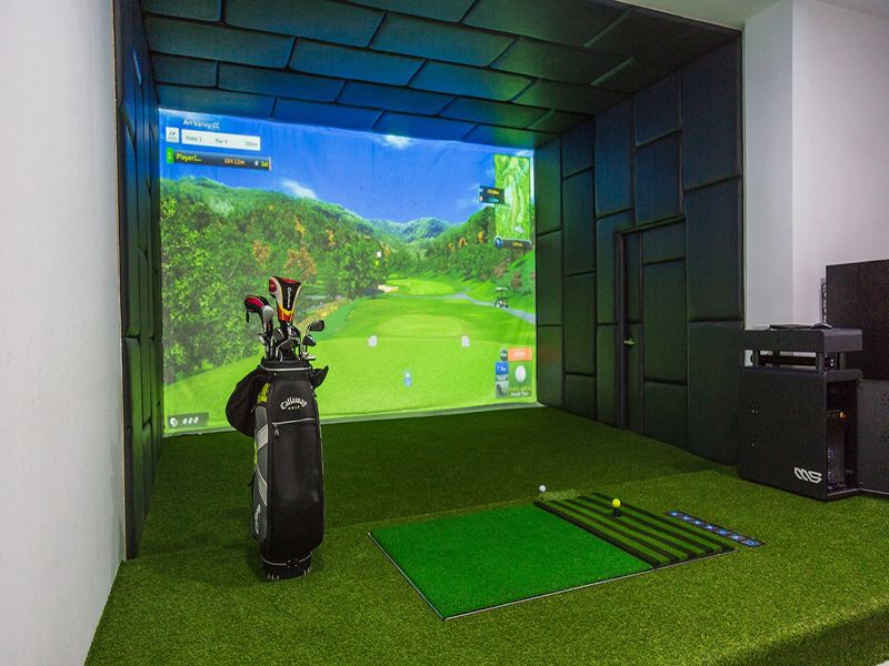 Phòng tập golf 3D là hình thức phổ biến, được nhiều golfer lựa chọn