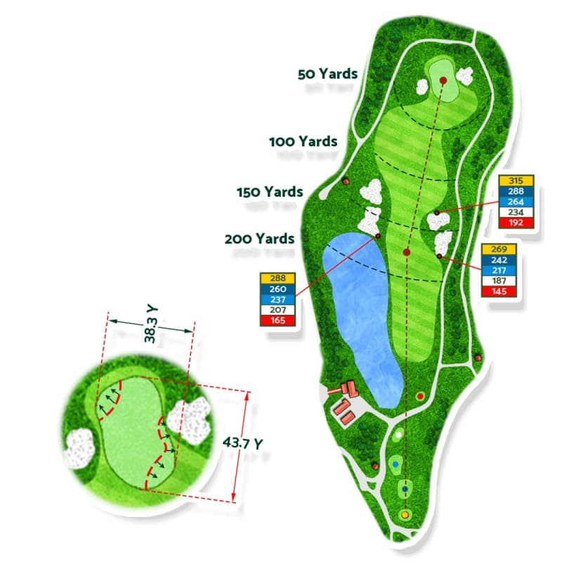Một sân golf chuẩn quốc tế sẽ được chia thành 18 lỗ