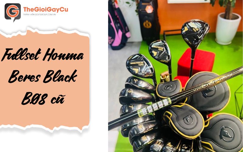 Fullset Beres Black B08 là sự lựa chọn của nhiều golf yêu thích gậy Nhật