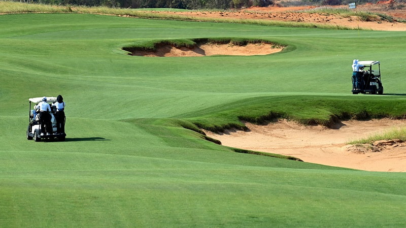 Sân golf NovaWorld Phan Thiết sử hữu thiết kế ấn tượng, tạo nên nhiều thách thức cho golfer