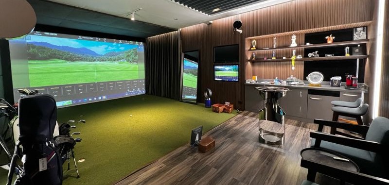 Phòng golf Tổng thống TRACKMAN là phòng tập golf 3D sang trọng bậc nhất hiện nay