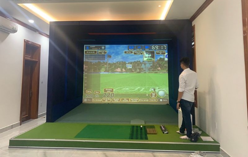 Phòng golf 3D GTR Standard là gói lắp đặt cơ bản với giá đầu tư hợp lý