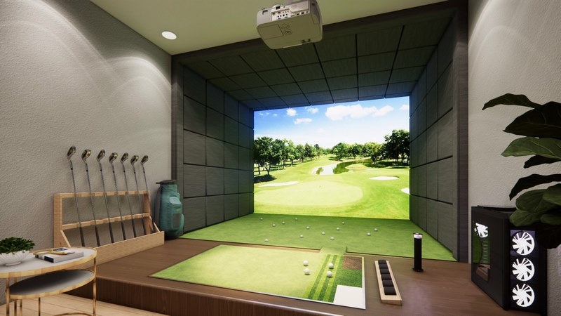 Chi phí lắp đặt phòng golf 3D khoảng 400 triệu