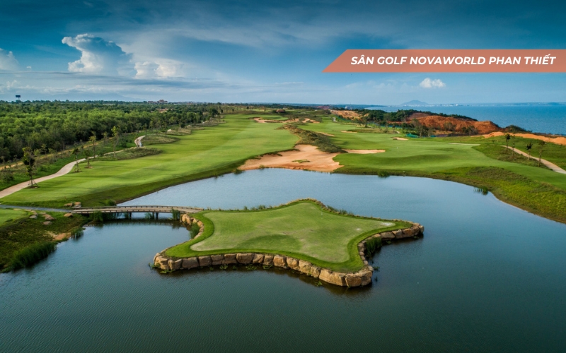 Sân golf NovaWorld Phan Thiết sử hữu thiết kế ấn tượng, tạo nên nhiều thách thức cho golfer
