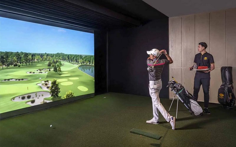 Golfer có thể luyện tập bất cứ khi nào với máy tập golf 3D