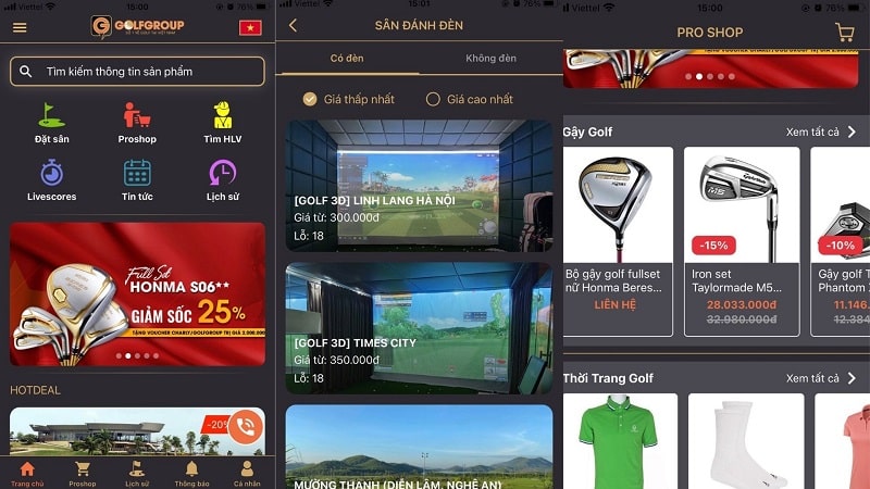 App Pro Booking tích hợp nhiều tiện ích về golf không nên bỏ qua