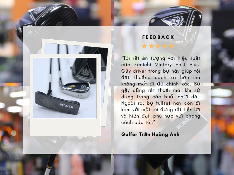 Bộ gậy golf Kenichi Victory Fast Plus được rất nhiều golfer yêu thích